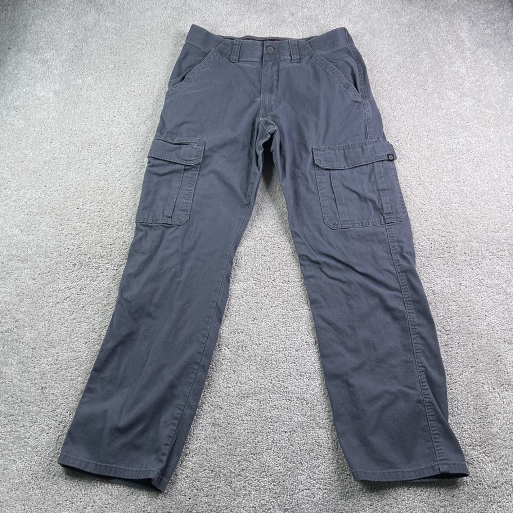 Wrangler ATG Pants Mens 30x30 Gray Cargo All Terrain Gear ATG Hiking Utility